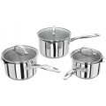Stellar 7000 3pc Draining Lid Saucepan Set Stellar 7000 3pc Draining Lid Saucepan Set